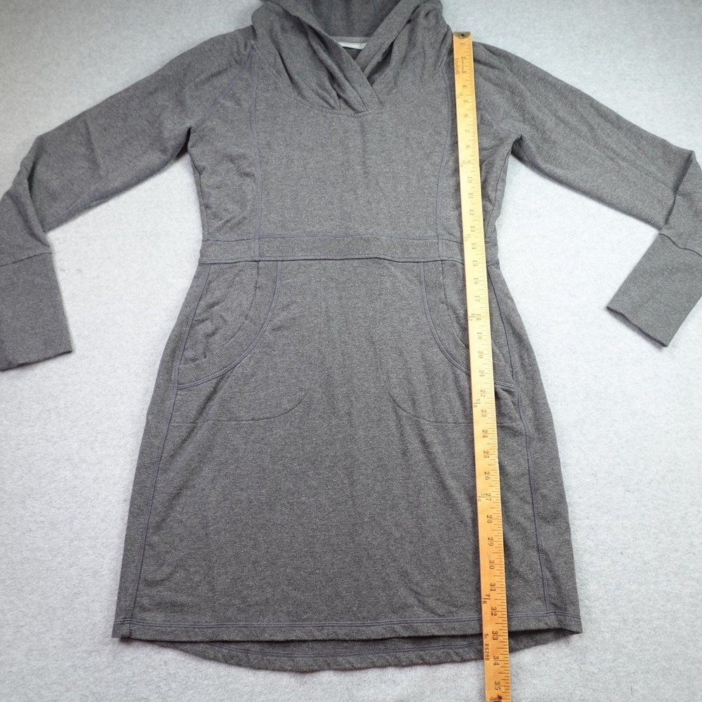 Athleta‎ Hoodie Dress Womens MP Gray Sporty Long Sleeve Thumbhole Pocket - Picture 6 of 15